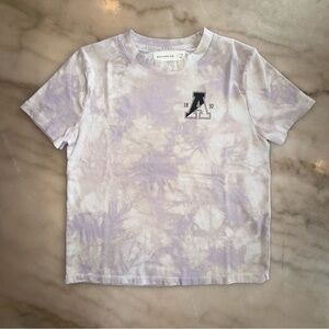 Abercrombie Kids girl tie-dye purple and white short sleeve T-shirt size 7/8